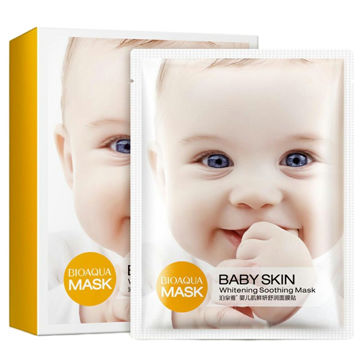 تصویر  ماسک صورت بایو آکوا مدل BABY SKIN SOOTHING وزن 30 گرم