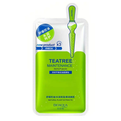 ماسک صورت بایو آکوا مدل tea tree وزن 5 گرم