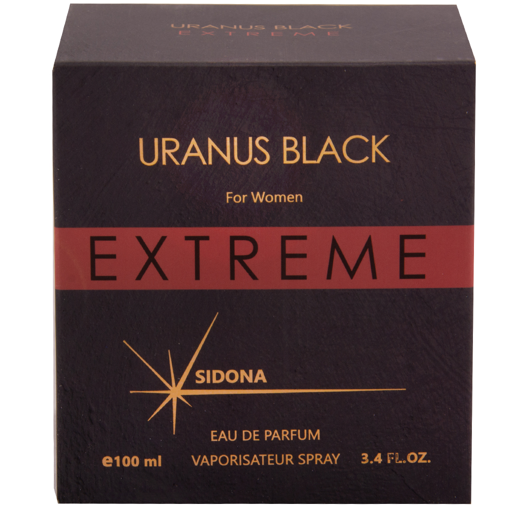 تصویر  ادو پرفیوم زنانه سیدونا مدل URANUS BLACK EXTREME حجم 100 میلی لیتر