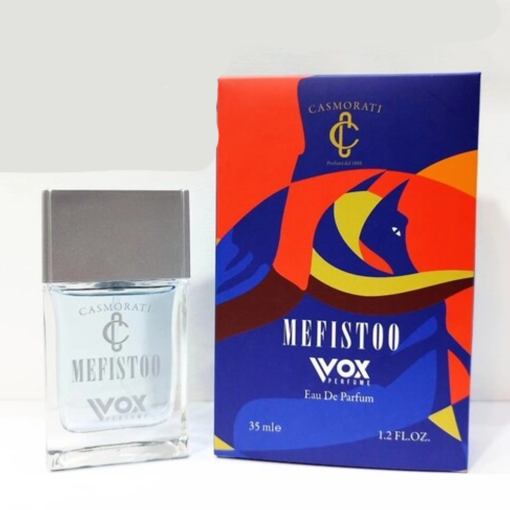 ادکلن ادوپرفیوم مردانه وکس vox مدل کازوماراتی آبی مفیستو ( CASAMORATI Mefisto ) 35 میل