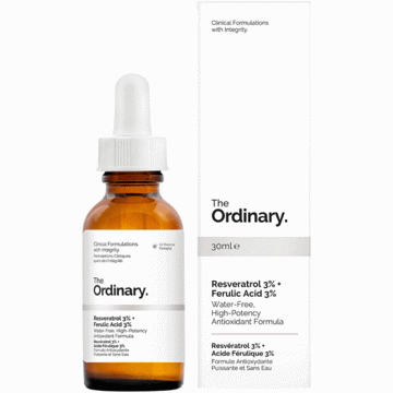 سرم آنتی اکسیدان رسوراترول 3% + اسید فرولیک 3% اوردینری The Ordinary Resveratrol 3% + Ferulic Acid 3% Antioxidant 30ml