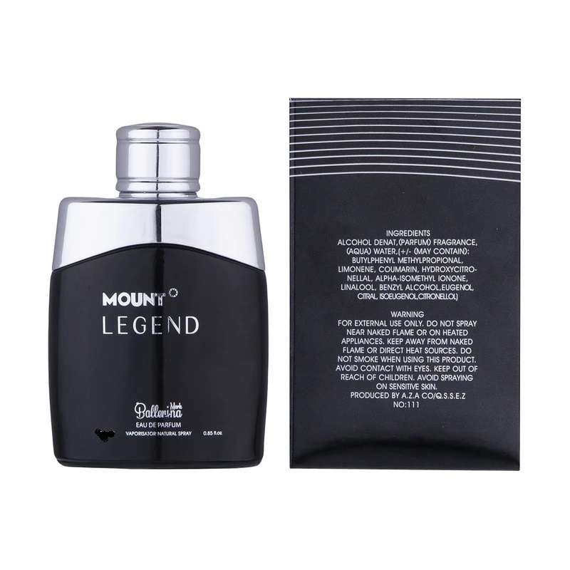 عطر جیبی مردانه بالرینا مدل مونت لجند Mount Legend حجم 100میلی لیتر