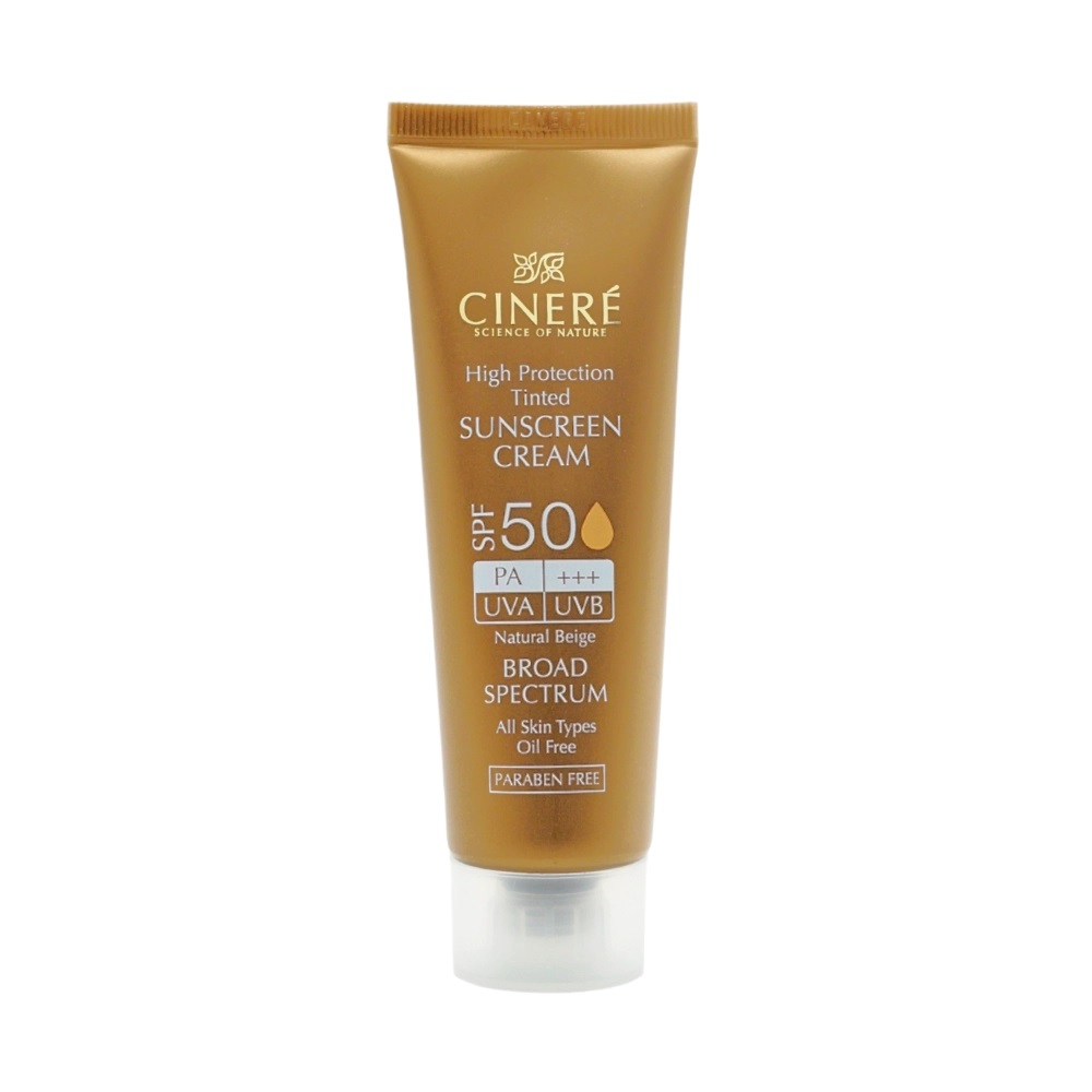 کرم ضدآفتاب SPF50 رنگی مناسب انواع پوست سینره