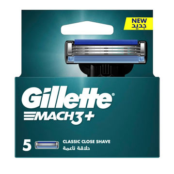 تیغ یدک 3 لبه ژیلت مدل Mach 3 Plus بسته 5 عددی