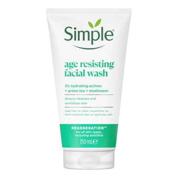 ژل شستشوی ضد پیری سیمپل مدل AGE RESISTING حجم 150 میل