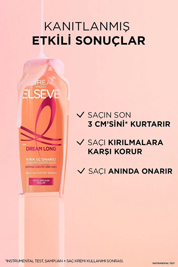 شامپو لورال مدل dream long حجم 285 میلی لیتر