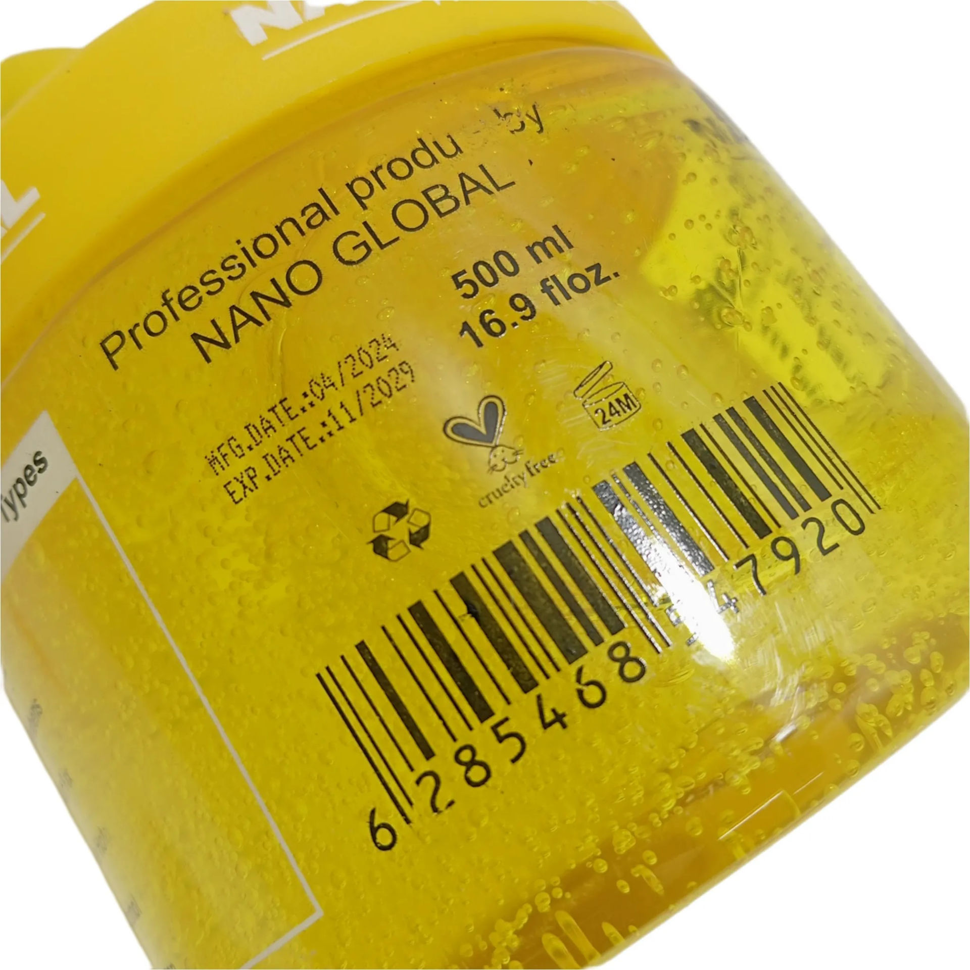ژل موی اکتیویتور موی فر نانوگلوبال (زرد)