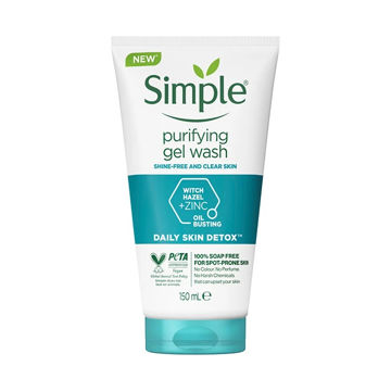 ژل شست و شو SIMPLE مدل PURIFYING DAILY SKIN DETOX